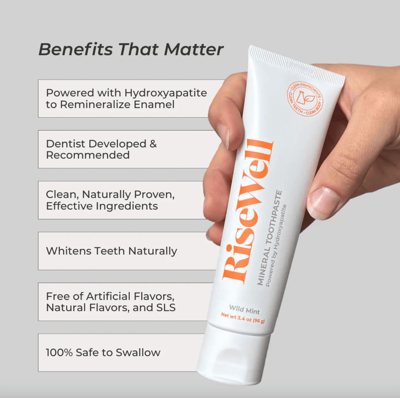 Mineral Toothpaste Body Care RiseWell 