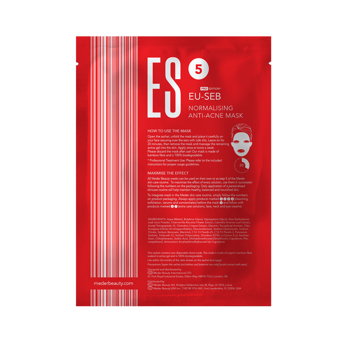 Eu-Seb Sheet Masks SKINCARE Meder Beauty Science 