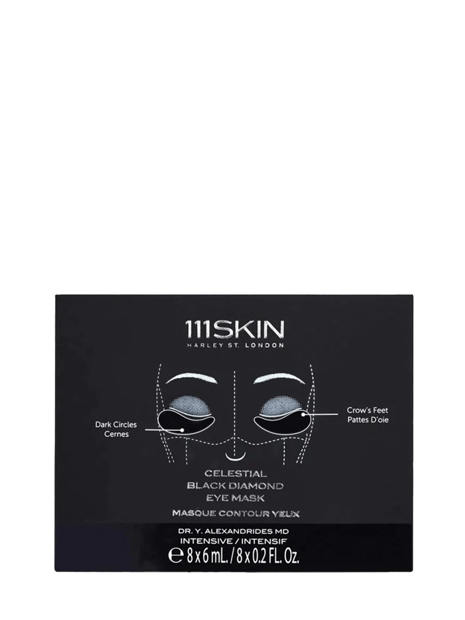 Celestial Black Diamond Eye Mask 111Skin 8 Pack 