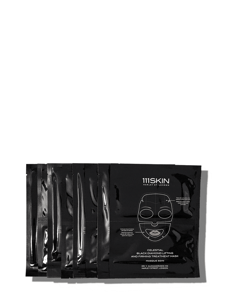 Celestial Black Diamond Lifting and Firming Masks for Face or Neck SKINCARE 111Skin Face 5 Pack 