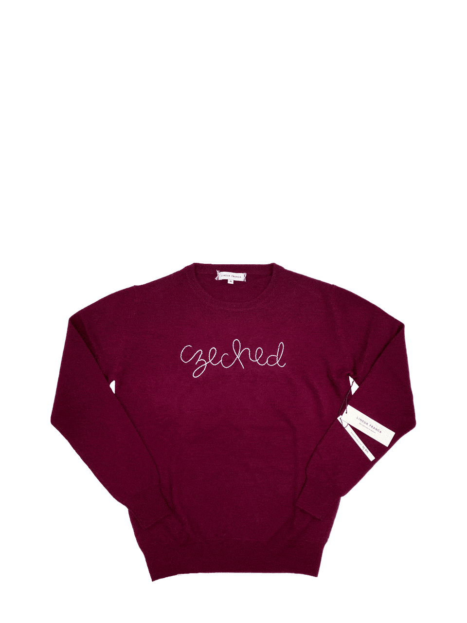 Women's Czeched Cashmere Sweater LIFESTYLE Lingua Franca 