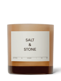 The Candle Salt & Stone Saffron & Cedar 