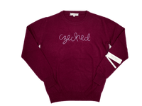 Women's Maroon Czeched Sweater