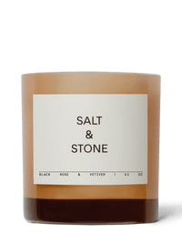 The Candle Salt & Stone Black Rose & Vetiver 